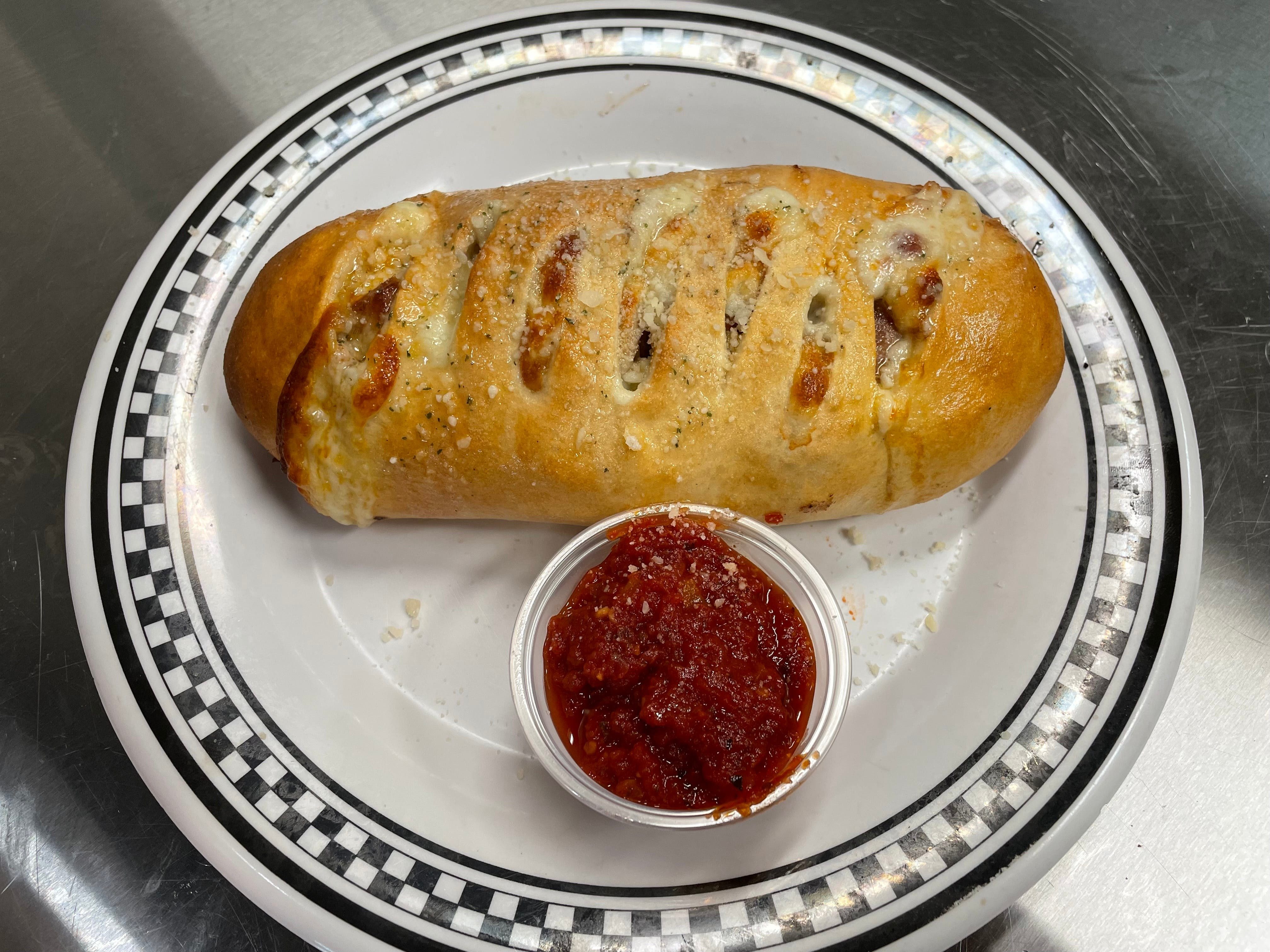 All Meat Stromboli.